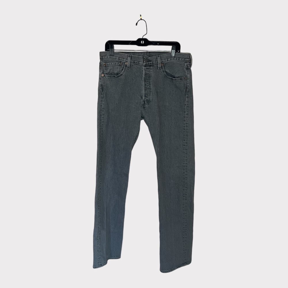 Levi’s 501  High-Waisted Straight Leg Grey Jean